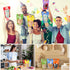 Sinload 120 (Clear,4.7 7.9 Inch) Pcs Plastic Gift Bag Bulk Resealable Party Goodie Bag with Clear Window Color Favor