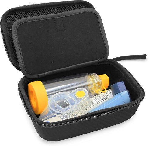 CASEMATIX Travel Case for Asthma Inhaler, Spacer and More - Case Only