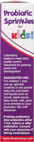 Probiotic Sprinkles Kids 10ct, Taste-Free Probiotic Powder Packets, Non-Dairy, Gluten & Sugar-Free