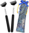 Portable Extendable Back Scratcher, 2 Pack Metal Telescoping Backscratchers for Adults, Kids, Dogs with Gift Packaging