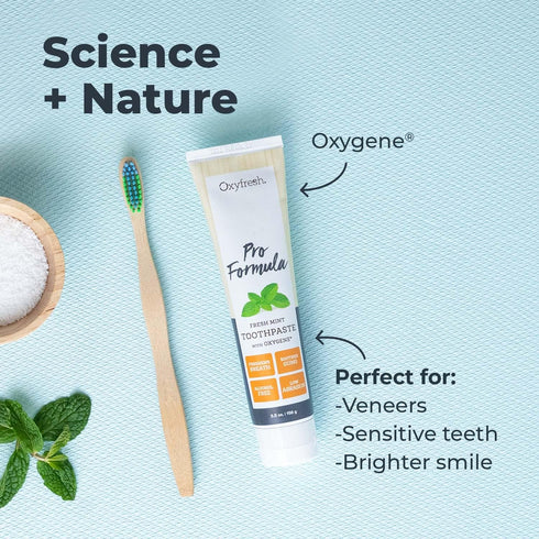Oxyfresh Pro Formula Fresh Mint Toothpaste – Gentle Low Abrasion, Cosmetic Fluoride Free, 5.5 oz.