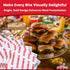 Retro Grease Proof Burger Wrappers - 50 Pk, BPA Free Cookout Supply, Large Insulated Hamburger Bags for BBQ