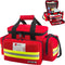 REDCUBE Emergency Bag - First Aid Empty Bags, Professional Multiple Compartment Kit Carrier for Emergency Medical