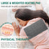 Microwavable Heating Pads, 15 * 9", Weighted Moist Microwave Heat Pad for Cramps, Neck, Shoulder, Back Pain Relief