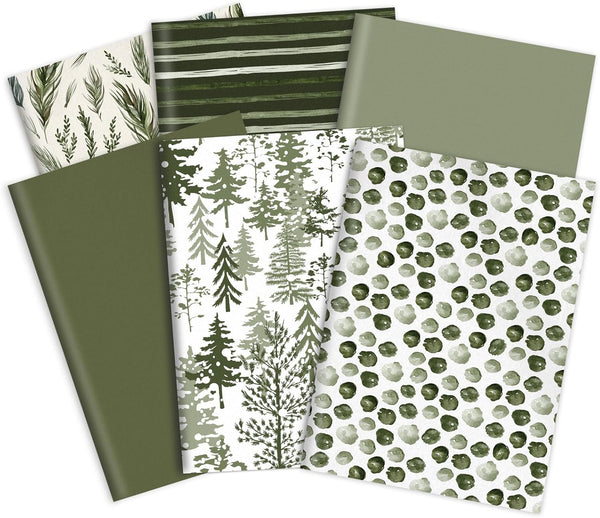 Whaline 90 Sheets Watercolor Forest Tissue Paper, 14 x 20 Inch Decorative Art Craft Paper for Gift Wrapping