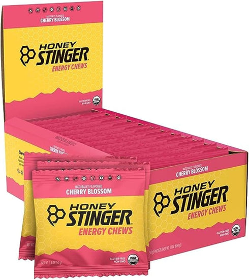 Honey Stinger Organic Cherry Blossom Energy Chew - 12 Pack, 21.6 Ounce, Gluten Free