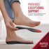 Physix Gear Orthotic Insoles for Men & Women - Arch Support Inserts for Plantar Fasciitis Comfort, Red/Black, S