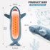 Shark Heating Pad for Period Cramps & Menstrual Pain Relief, Cute Heated Stuffed Animal Heating Pad Plush, Portable USB