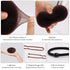 HOFASON Hair Bun Maker Donut, 31 Pcs with Small Hair Donuts, Hair Elastic Bands, and Hair Pins, Brown