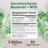 Jarrow Formulas Saccharomyces Boulardii Probiotics + MOS, 5 Billion CFU, 90 Veggie Capsules
