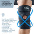 Knee Brace for Meniscus Tear Support, Arthritis Acl, Mcl Pain, Patented 4-way Adjustable Wraparound Strap, Medium Size