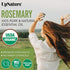 UpNature Organic Rosemary Oil, 100% Pure Rosemary for Hair, Scalp, Skin, 2oz