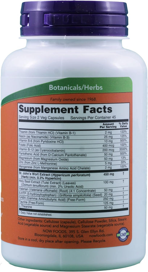 Now Foods Mood Support with St Johns Wort 180 Capsules