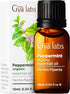 Gya Labs Organic Peppermint Oil 0.34 fl oz - Premium Grade Natural for Diffuser & Skin