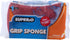 Non-Scratch Heavy Duty Dual Sided Kitchen Scrubber Sponge, 12 Sponges, Red/Pink