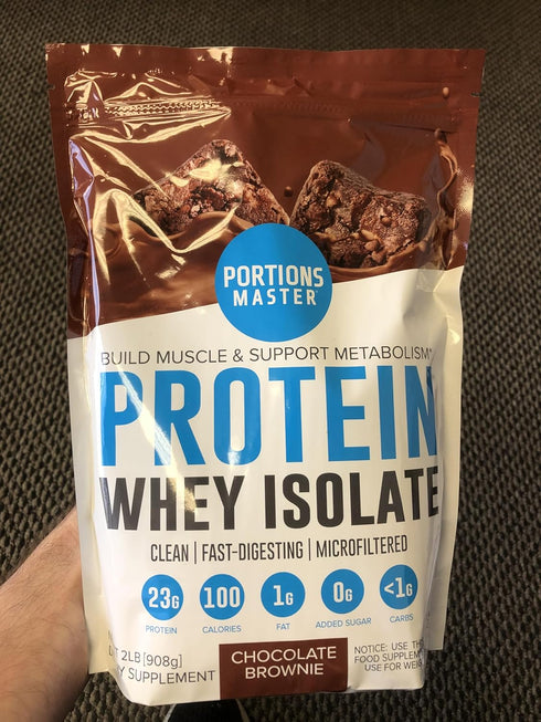 Cold-Processed CFM 100% Whey Protein Powder, All-Natural, Sweetened with Stevia, Chocolate Brownie, 2 LB