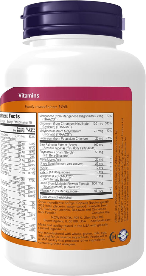 NOW Adam Men's Multiple Vitamin - 90 Softgels