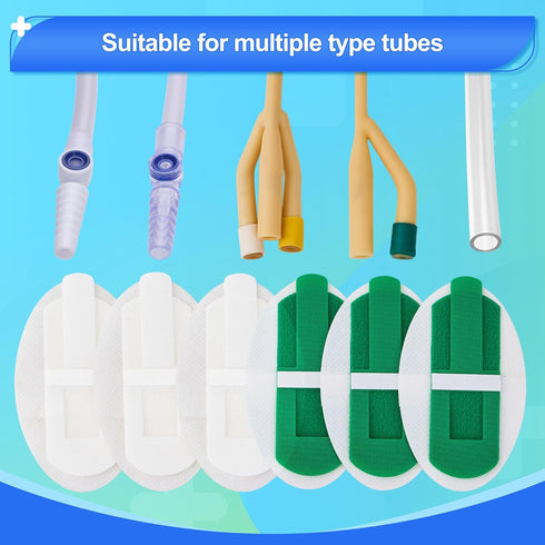RYentte 25 PCS Catheter Stabilization Device,Self Adhesive Catheter Tube Urinary Leg Bag Holder Sticker, Catheter
