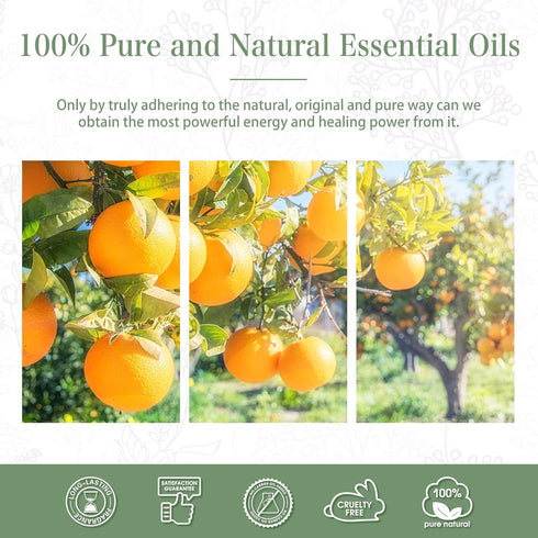30ML Sweet Orange Essential Oil for Aromatherapy Diffusers, Humidifiers, DIY Candle and Soap Making