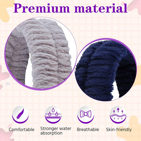 Spa Headband for Washing Face, Soft Makeup Headband for Girls and Women, Skincare Hair Accessory