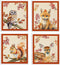 LARTSFRO Cute Animal Swedish Dishcloths for Kitchen Cloths Towels, Cute Deer Fox Owl