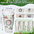 Jingmore 48 Pack 16 oz Christmas Disposable Coffee Cups with Lids and Sleeves Christmas Paper Hot Cups Xmas Party
