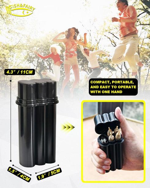Small Cigarette Case for Regular and 100s King Size, 4 Capacity, Smoking Accessories for 1-1/4 Size Pre Rolled Tobacco