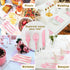 Plastic Utensils Set - 150 Pack Pink Silverware - 50 Forks, 50 Knives, 50 Spoons for Birthday, Wedding, Baby Shower