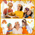 Waydress 12 Pcs Fall Nurse Headbands, Stretchy Breathable Hair Accessories for Women, Pumpkin Maple Leaf