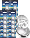 Philips CR2025 3V Lithium Coin Battery (20 Pack) | 10-Year Shelf Life, Stable