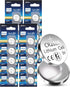 Philips CR2025 3V Lithium Coin Battery (20 Pack) | 10-Year Shelf Life, Stable