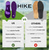 Hike Footwear Orthopedic Soles HF- Pain Relieving and Shock Absorbing Foot Pads, Plantar Fasciitis Relief - Arch