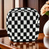 LJJCSFF Sanitary Napkin Storage Bag Menstrual Pad Pouch Checkered Period Bag Feminine Product Purse Tampon Organizer