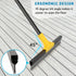 18'' Rubber Squeegee Broom with 60'' Long Handle for Floor Cleaning, Heavy Duty Household Wiper
