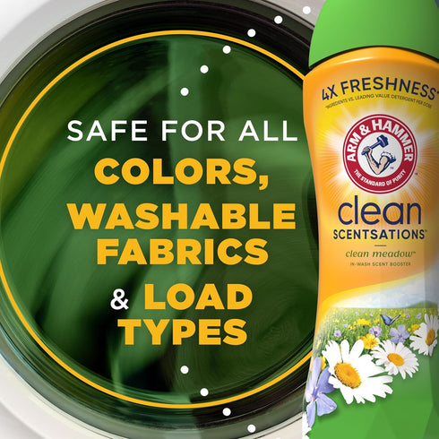 HAMMER 24 Oz ARM & Clean Scentsations In-Wash Scent Booster, Laundry Scent Booster Clean Meadow scent