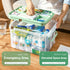 UNITED FLAMES 2-Pack Clear Medicine Storage Box, First Aid Box Empty with Locking Lid & Handle, Medicine Organizer Box