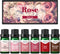 Rose Fragrance Oil, ESSLUX Floral Scented Oils for Diffuser, Soap Candle Making Scents, Essential Oils Gift Set