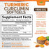 Turmeric Curcumin Supplement 1500mg with Curcuminoids, Black Pepper for Advanced Absorption, 60 Softgels