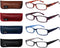 EYEGUARD Readers 4 Pack of Thin Elegant Women's Reading Glasses with Beautiful Patterns, 2.50
