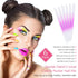 Maitys 6 Pieces Glass Cuticle Pusher Set, Double Sided Crystal Nail Files, Precision Manicure Pedicure Tools (Pink)