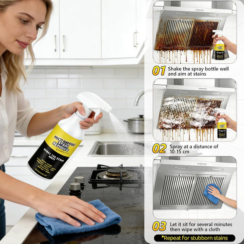 LHBMET (120ml) Power SprayMulti-Purpose Stain Remover, A Powerful CleanerQuick Cleaning for Kitchens, Floors, Toilets