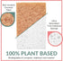bioGo White 12 Pack Biodegradable Kitchen Sponges - Eco-Friendly Natural Cellulose Dish Sponges