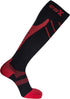 CSX 20-30 mmHg Compression Socks for Men and Women, Knee High, Recovery Support, X-Large, Red on Black