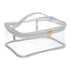 Large Cosmetic Bag for Women, Clear Makeup Pouch for Travel or Home, Transparent PVC Organizer with Handle (Silver)