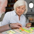 PHIELEY 96 Activities for Dementia Patients, Pieces Wooden Puzzle Games for Seniors, Colorful Shape Pattern Alzheimers