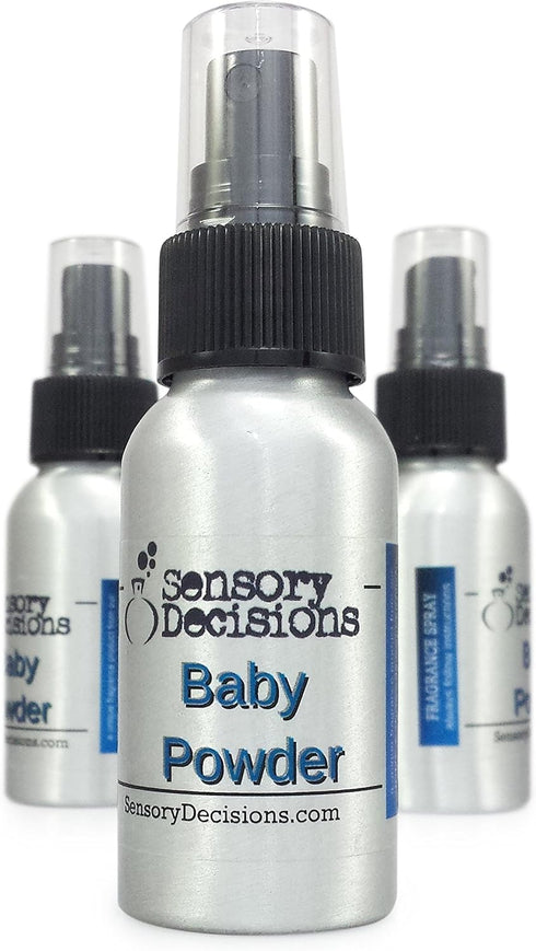 Sensory Decisions (3 Baby Powder Fragrance Spray - Baby Powder Scent - Baby Powder Scented Spray - by Bottles)