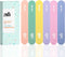Professional Mini Nail File Pack of 12 Stylish Practical Fingernail Files for Natural and Acrylic Nails (Macaroon Color)