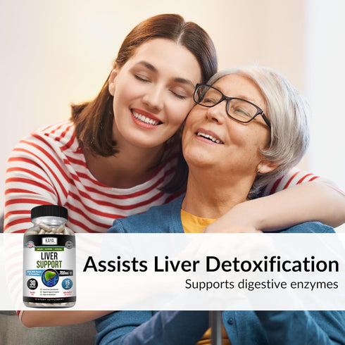 Kaya Naturals Liver Cleanse Detox & Repair - Milk Thistle Liver Supplement with Artichoke Extract and Dandelion Root -