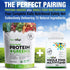 Plantvital Organic Vegan Protein Powder, Unflavored, 18 Superfoods, 16oz Pouch, Gluten Free