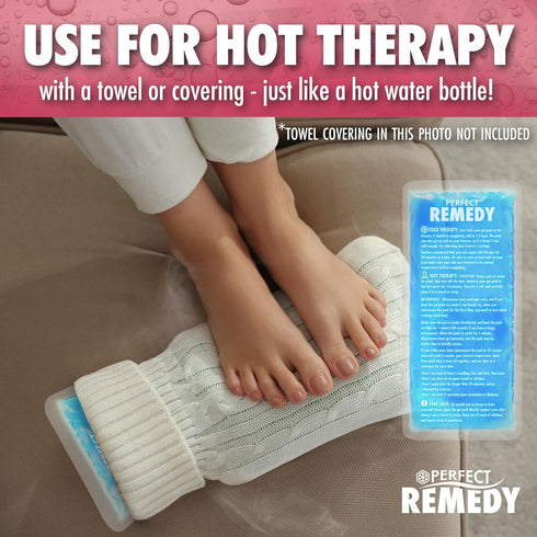 Gel Ice Pack for Hot Cold Compress, Reusable Soft Ice Packs for Injuries, Alternative to Hot Water Bottles